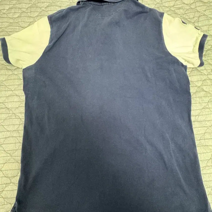 [BUNJANG] Polo Ralph Lauren Navy Blue Striped Polo Shirt / 폴로 랄프로렌 네이비 블루 스트라이프 폴로티