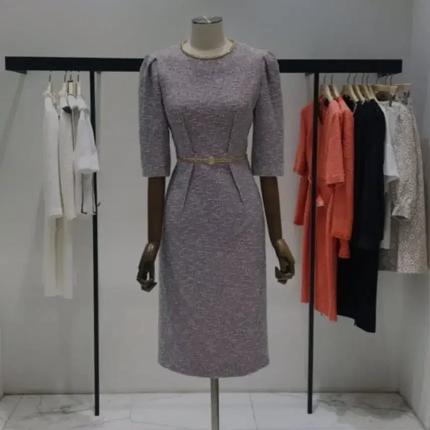 [BUNJANG] MOJO.S.FENE Tweed Half Sleeve Dress / 모조에스핀 트위드 하프 슬리브 원피스(55)