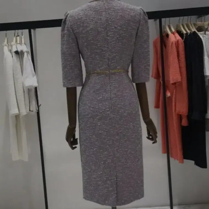 [BUNJANG] MOJO.S.FENE Tweed Half Sleeve Dress / 모조에스핀 트위드 하프 슬리브 원피스(55)