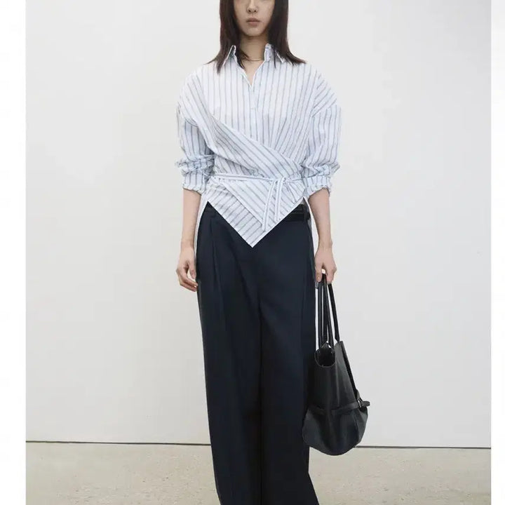 [BUNJANG] ORR PD Lab Shirt - Blue Stripe Women&