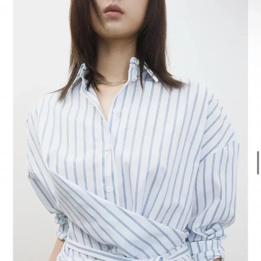 [BUNJANG] ORR PD Lab Shirt - Blue Stripe Women&