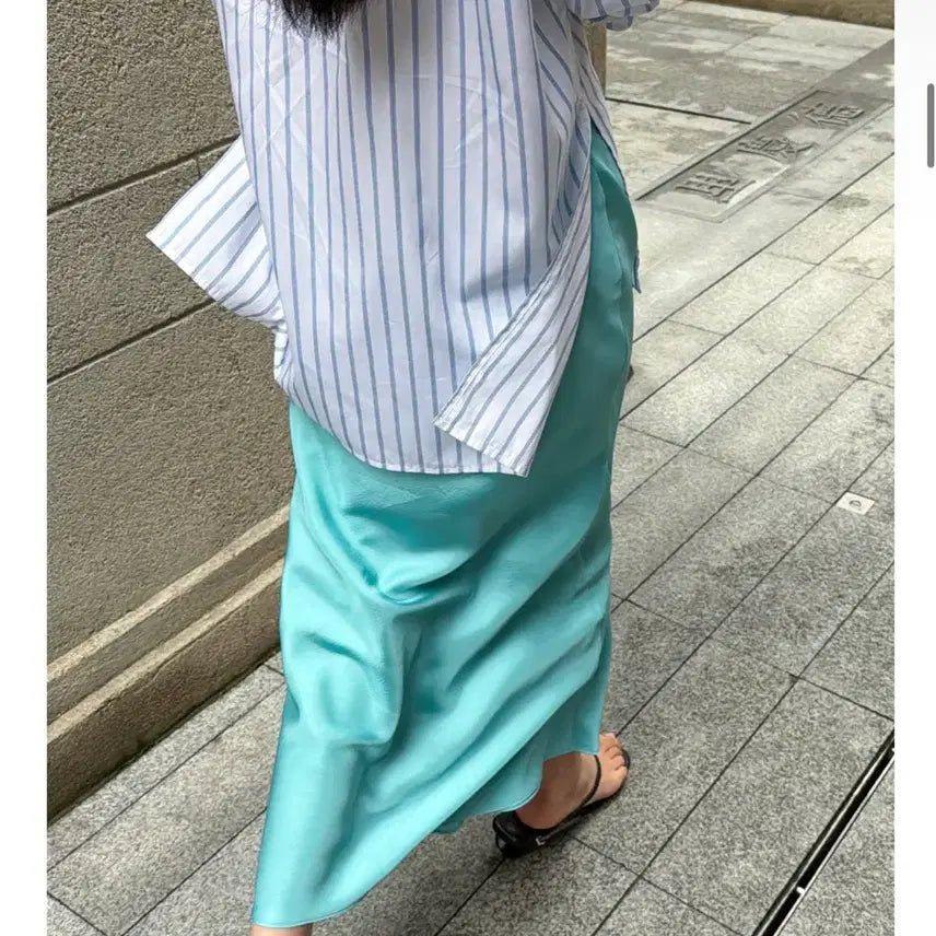 [BUNJANG] ORR PD Lab Shirt - Blue Stripe Women&