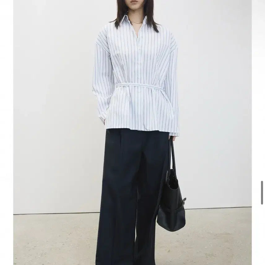 [BUNJANG] ORR PD Lab Shirt - Blue Stripe Women&