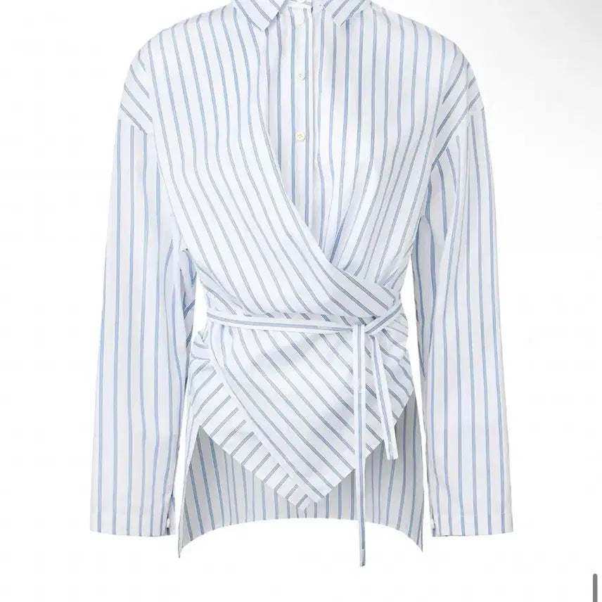 [BUNJANG] ORR PD Lab Shirt - Blue Stripe Women&