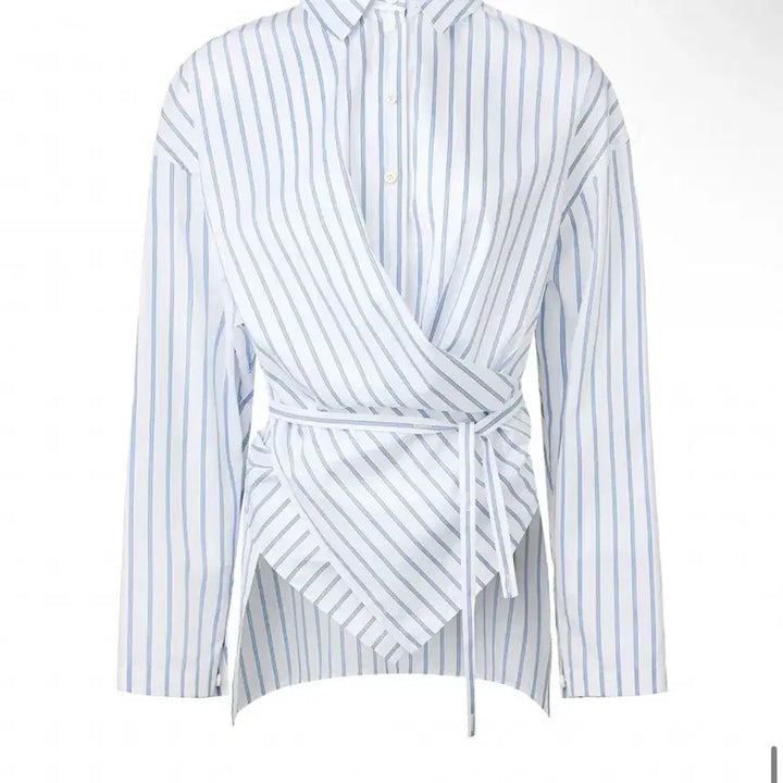 [BUNJANG] ORR PD Lab Shirt - Blue Stripe Women&
