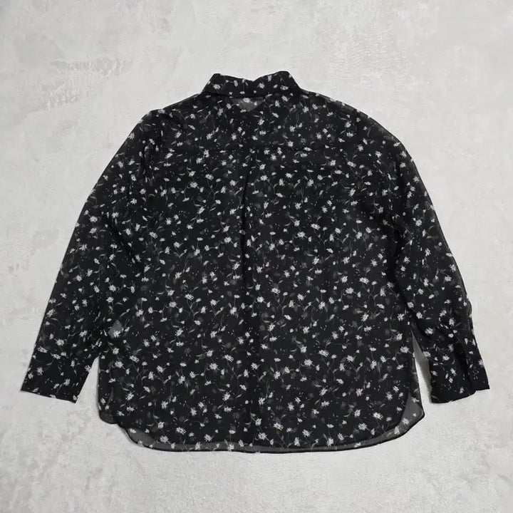 [SOLD OUT] (66)여성 쉬즈미스 시스루 플라워 프린팅 블라우스 봄여름