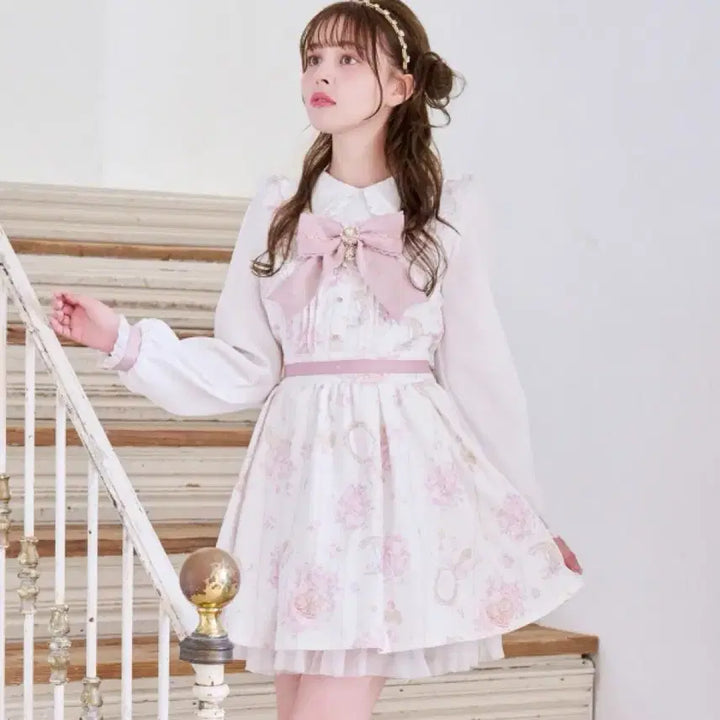 [BUNJANG] Liz Lisa Jewelry White Dress Set / 리즈리사 쥬얼리 원피스 화이트 양산형 lizlisa 셋업 소잉베어 교환