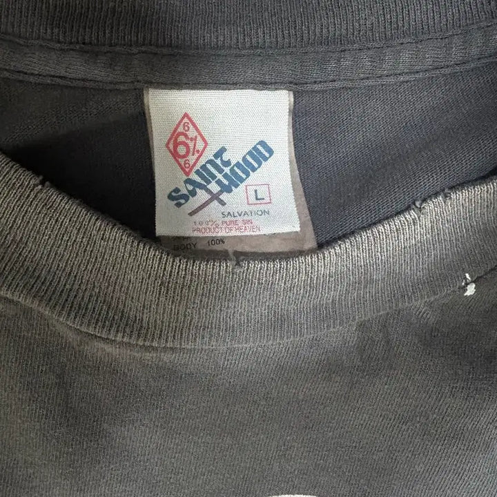 [SOLD OUT] [L] 세인트미카엘x네이버후드 STHD 피어리스 티셔츠 블랙
