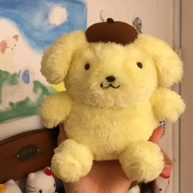 [BUNJANG] Rare Pompompurin "Potato Pudding" Plush Doll / 타임세일! 초레어! 일본 고전 폼폼푸린 인형 감자 푸딩 키티