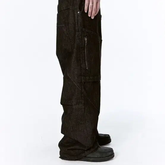 [BUNJANG] ETCE Side Pocket Denim Pants Black L / ETCE 사이드 포켓 데님 팬츠 블랙 L 1회착