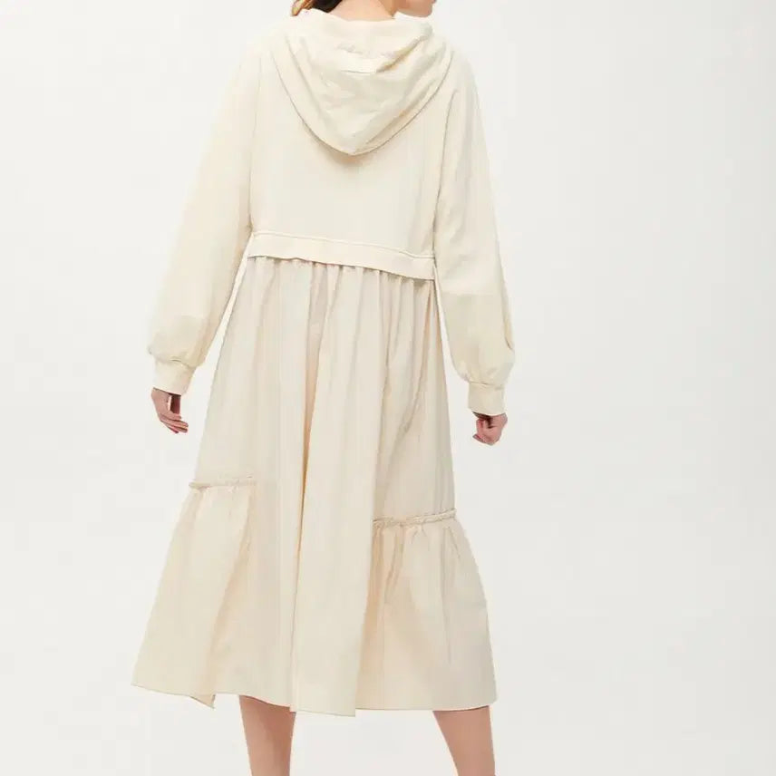[SOLD OUT] 지컷 후드티 배색 원피스