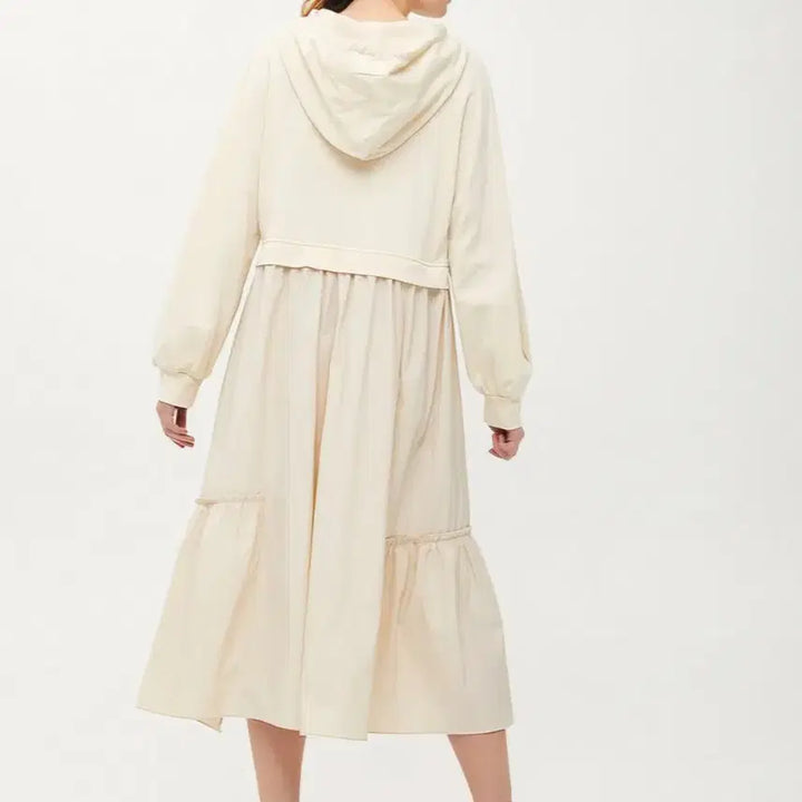 [SOLD OUT] 지컷 후드티 배색 원피스