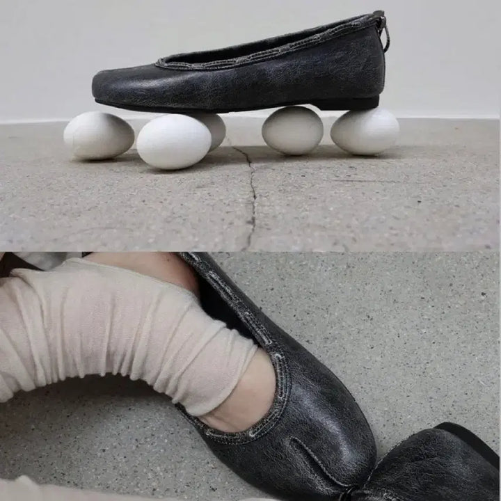 [SOLD OUT] PAES 타비 240 Leather String Flat