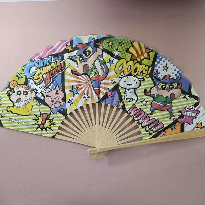 [BUNJANG] Crayon Shin-chan Wooden Fan / 짱구는못말려 부채