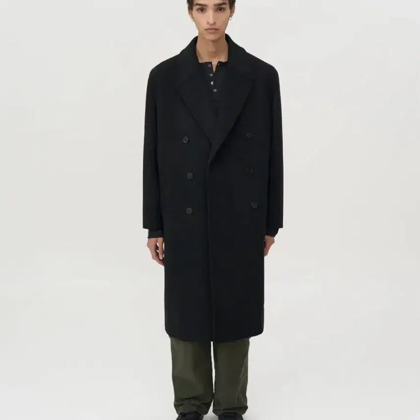 [BUNJANG] In Silence Cashmere Double Long Coat / 인사일런스 캐시미어 더블 롱코트