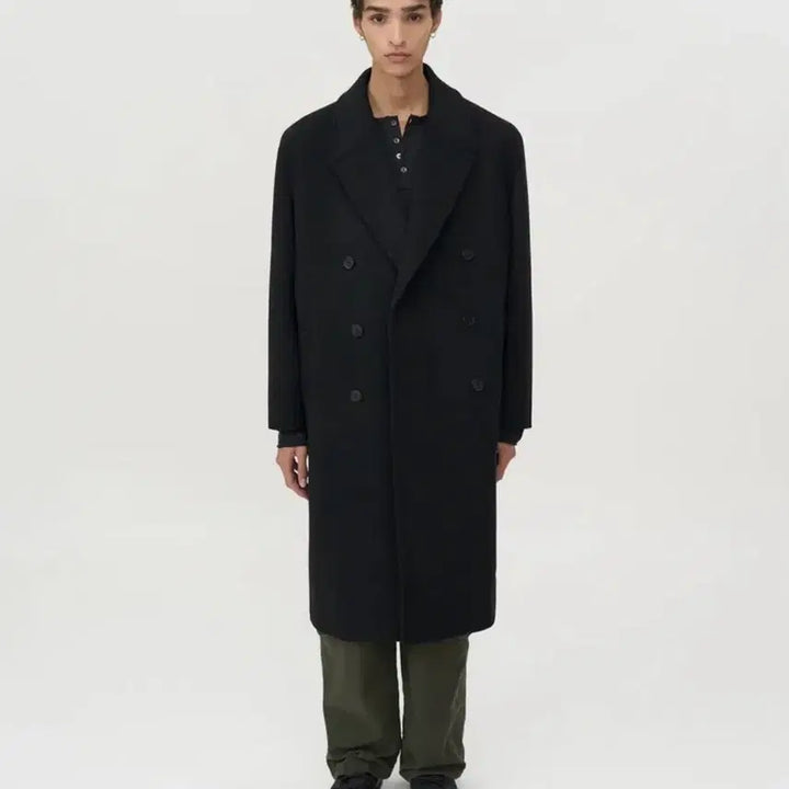 [BUNJANG] In Silence Cashmere Double Long Coat / 인사일런스 캐시미어 더블 롱코트