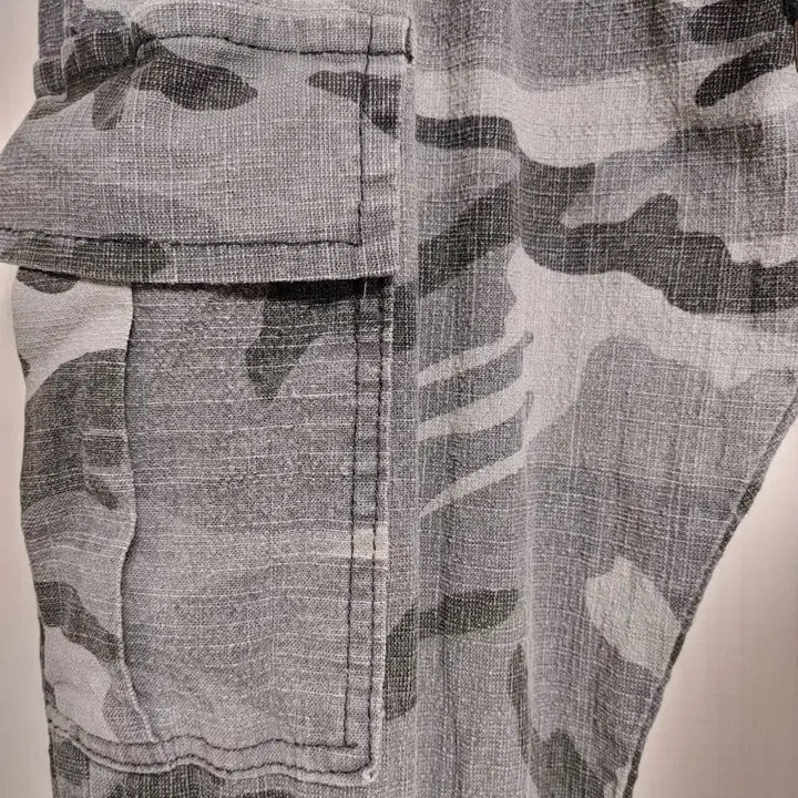 [BUNJANG] Gray Camo Jogger Cargo Pants / 회색 카모 조거 카고 바지