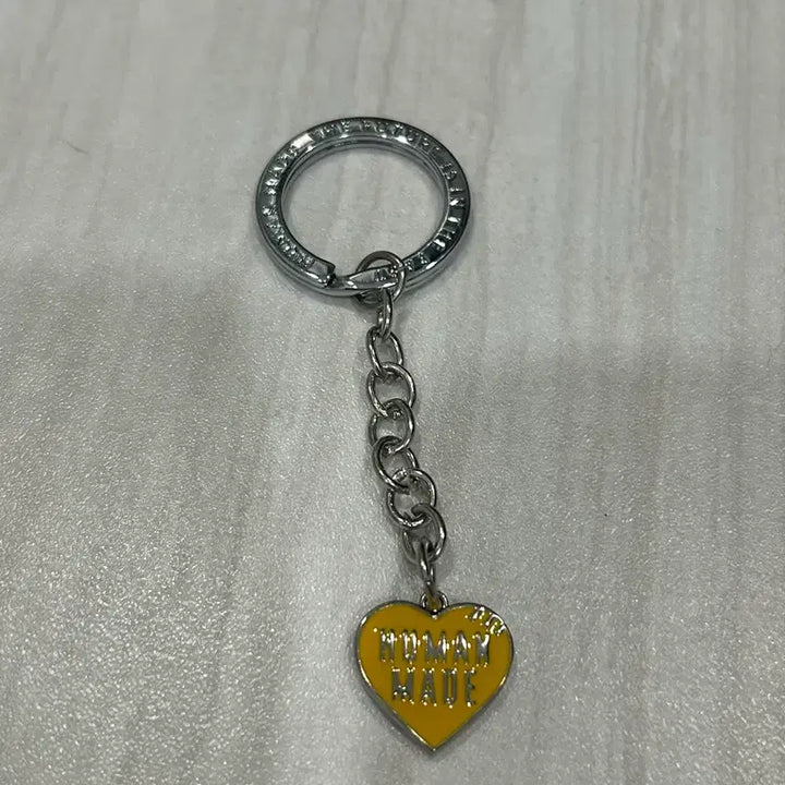 [BUNJANG] Human Made Yellow Heart Keyring Pendant / 휴먼메이드 옐로우 하트 키링 팬던트