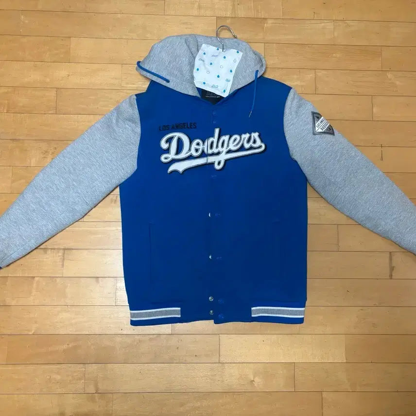 [BUNJANG] MLB LA Dodgers Old School Hooded Baseball Jacket / [빈티지/2015] MLB 정품 LA 다저스 올드스쿨 후드 야구점퍼