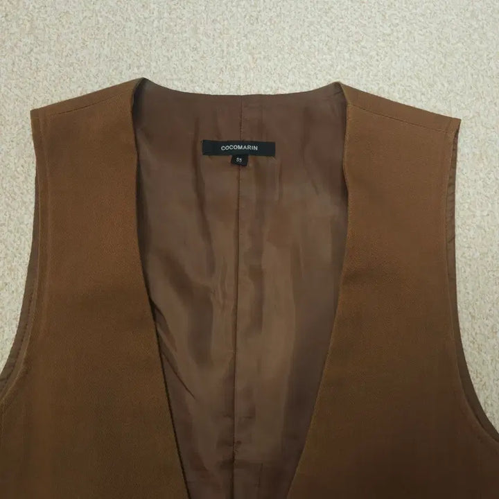 [BUNJANG] COCOMARIN Vintage Vest - Camel Brown (Women&