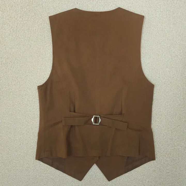 [BUNJANG] COCOMARIN Vintage Vest - Camel Brown (Women&
