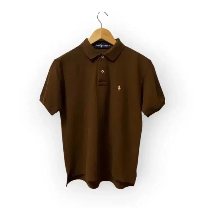 [SOLD OUT] 폴로 랄프로렌 브라운 살구색 포니 pk티 M