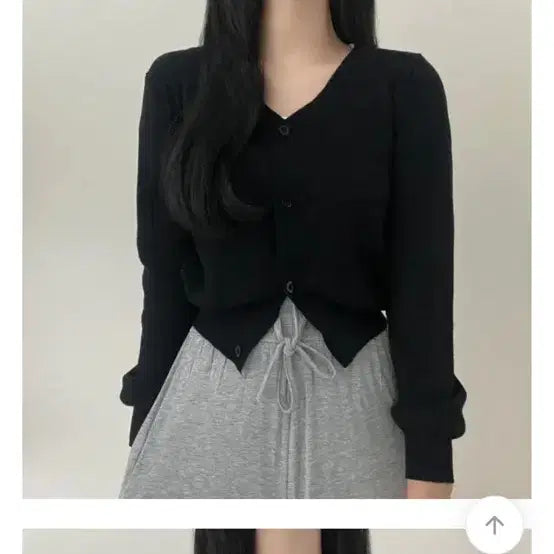 [BUNJANG] Ablly Black Cardigan / 에이블리 블랙 가디건