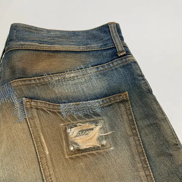 [BUNJANG] D&amp;G Distressed Denim Jeans / D&amp;G 돌체앤가바나 디스트로이드진 데님팬츠 (30)