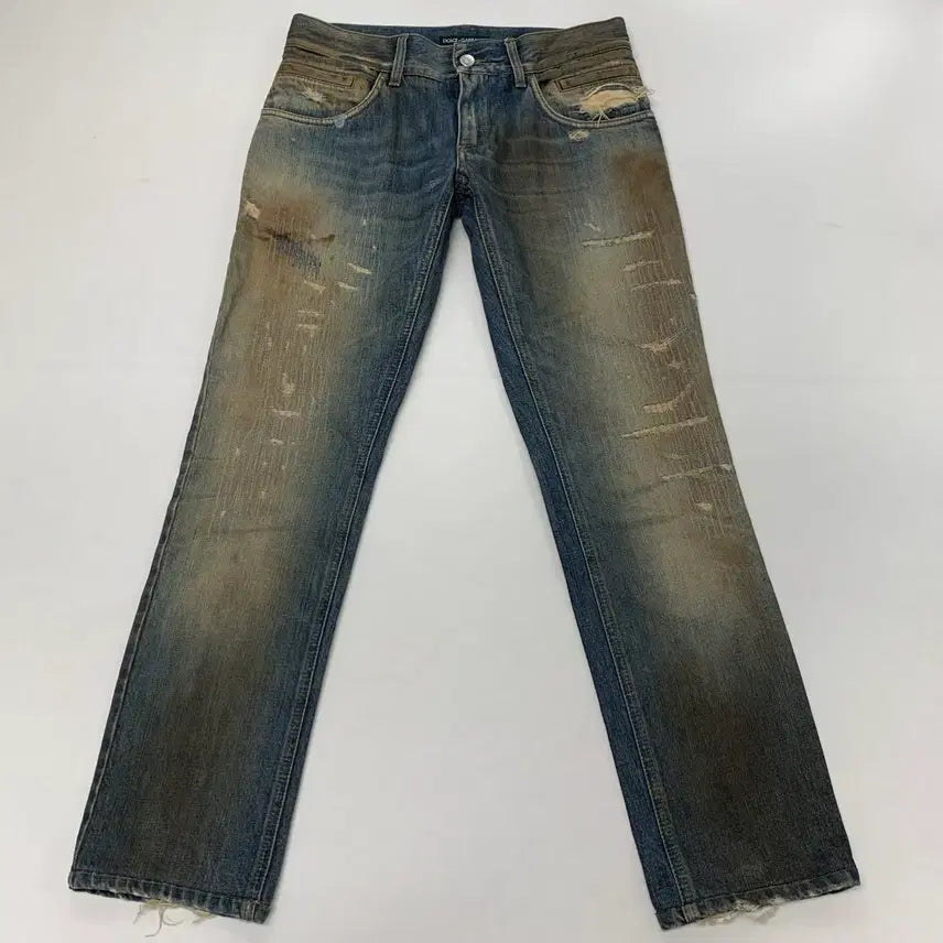 [BUNJANG] D&amp;G Distressed Denim Jeans / D&amp;G 돌체앤가바나 디스트로이드진 데님팬츠 (30)