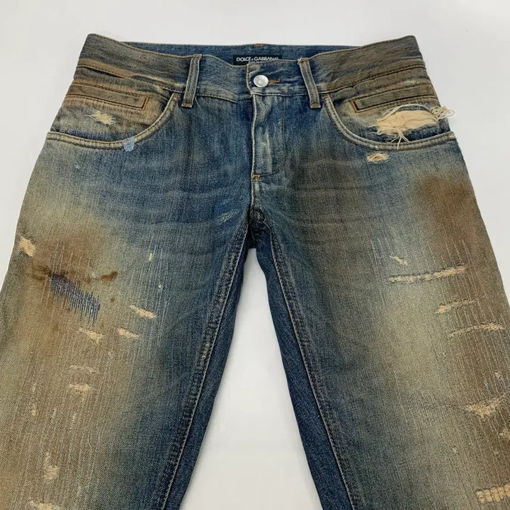 [BUNJANG] D&amp;G Distressed Denim Jeans / D&amp;G 돌체앤가바나 디스트로이드진 데님팬츠 (30)