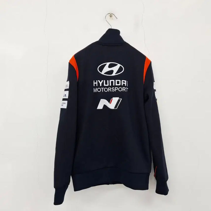[BUNJANG] Hyundai Motors Racing Team N Cotton Poly Jersey Zip-up Jacket / 현대모터스 레이싱팀 N 코튼 폴리 져지 집업 자켓 M