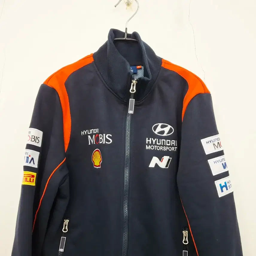[BUNJANG] Hyundai Motors Racing Team N Cotton Poly Jersey Zip-up Jacket / 현대모터스 레이싱팀 N 코튼 폴리 져지 집업 자켓 M