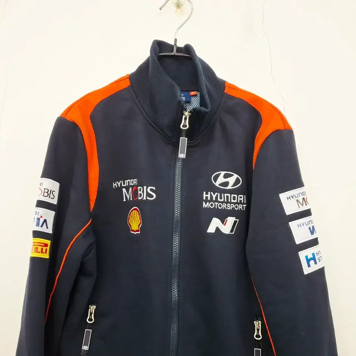 [BUNJANG] Hyundai Motors Racing Team N Cotton Poly Jersey Zip-up Jacket / 현대모터스 레이싱팀 N 코튼 폴리 져지 집업 자켓 M