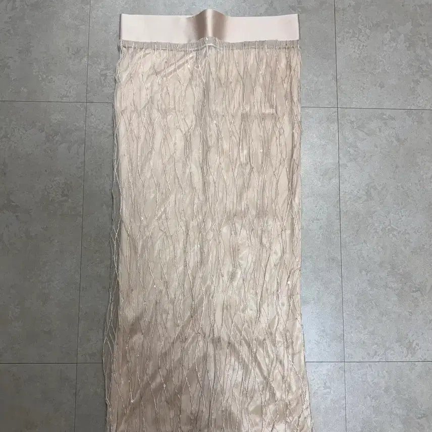[BUNJANG] High Classic Beige Pearl Long Skirt / 베이지 펄스커트 S사이즈 새제품 하이클래식