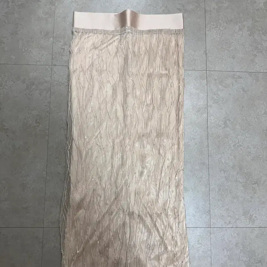 [BUNJANG] High Classic Beige Pearl Long Skirt / 베이지 펄스커트 S사이즈 새제품 하이클래식