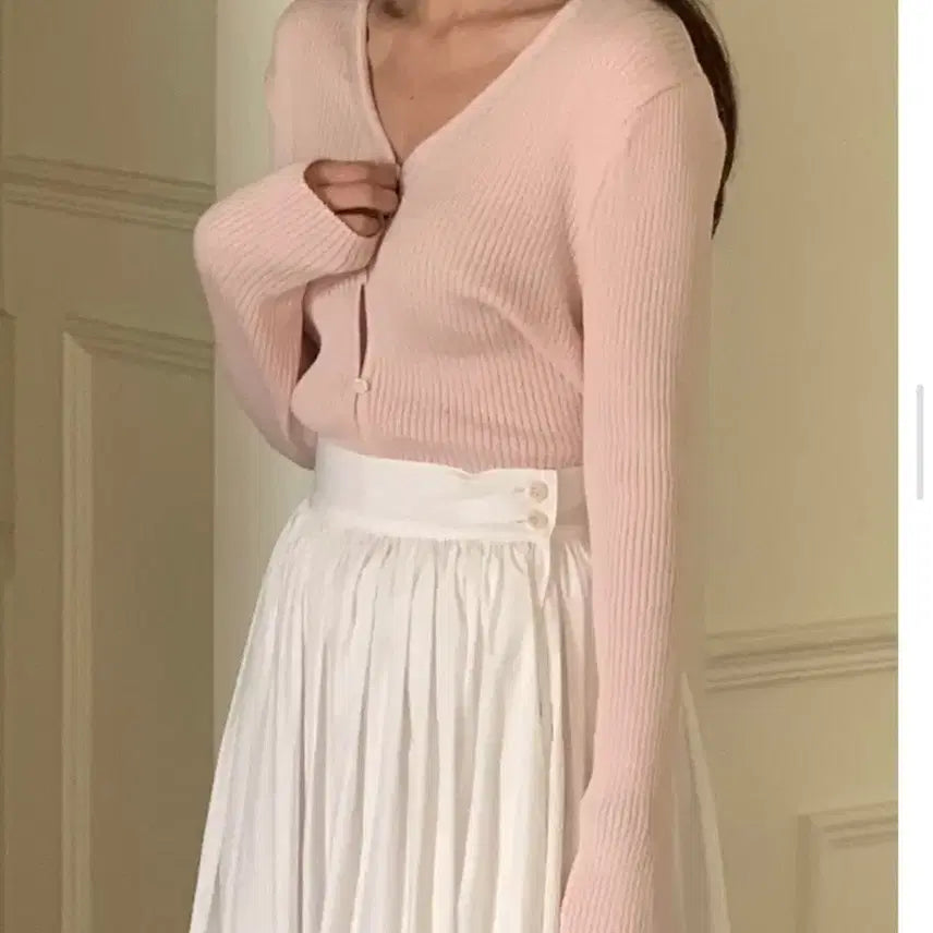 [SOLD OUT] 브이넥 골지 가디건