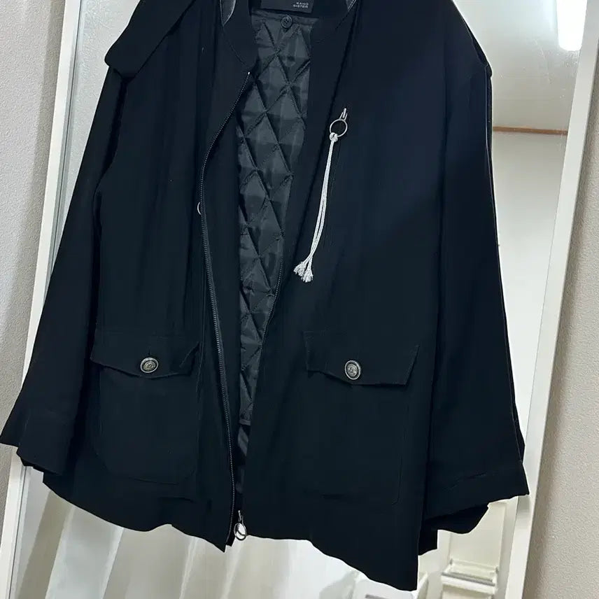 [SOLD OUT] 강자매 핫피스 야상 블랙