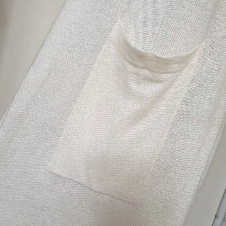 [BUNJANG] Theory Cream Ivory Wool Linen Blend Back Slit Long Cardigan / theory 띠어리 크림아이보리 울리넨블렌드 백슬릿 오픈 롱가디건