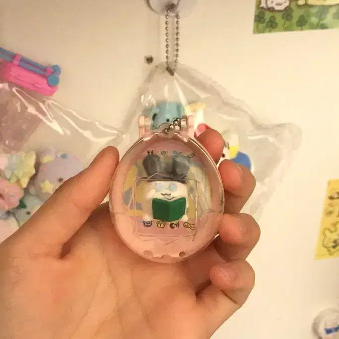 [BUNJANG] Vintage Tamagotchi Mimitchi Keychain / 초레어! 일본 1996 1997 고전 다마고치 미미치 키링 키티 똥사이즈