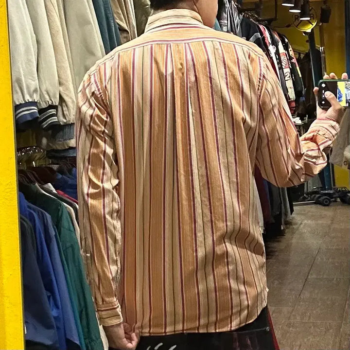 [BUNJANG] Polo Ralph Lauren Orange Short Sleeve Shirt / [HI] 폴로 랄프로렌 셔츠 오렌지