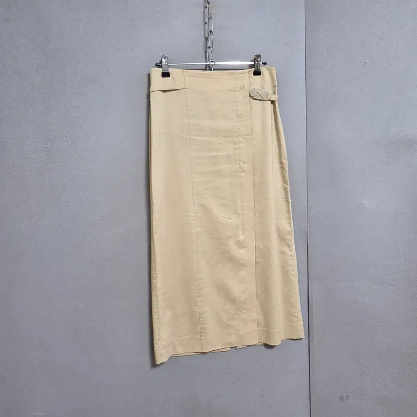 [BUNJANG] Deuel Linen Blend Long Skirt (Size 55) / 듀엘 린넨함유 롱스커트 55  n4706