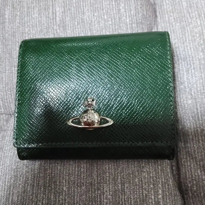 [BUNJANG] Vivienne Westwood Green Bifold Wallet / 비비안웨스트우드 그린 반지갑