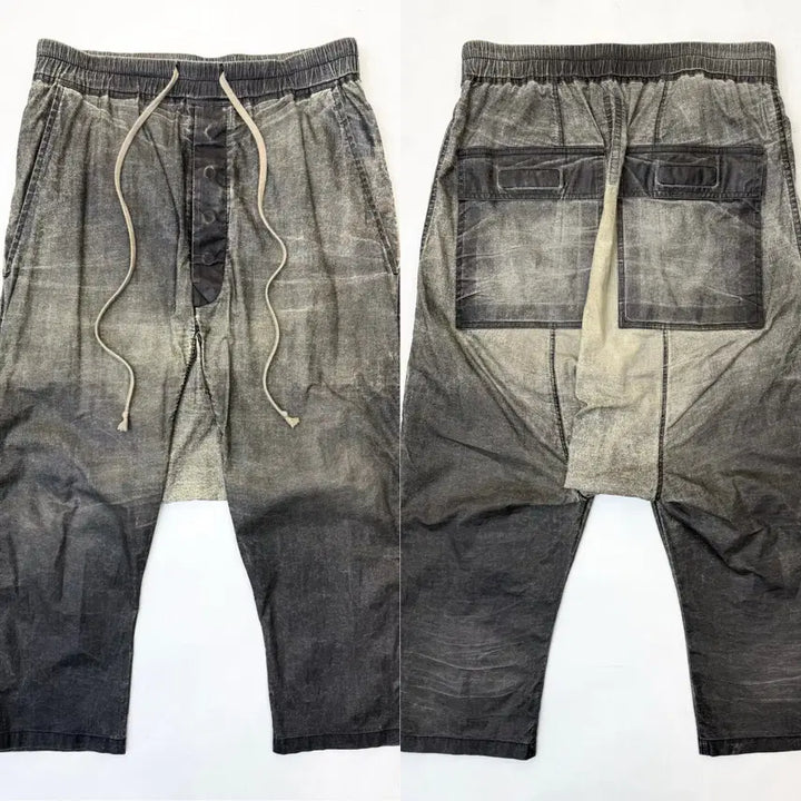 [BUNJANG] Rick Owens DRKSHDW Low Crotch Cropped Pants / 릭오웬스 17SS 다크쉐도우 로우 크러치 크롭 배기 팬츠
