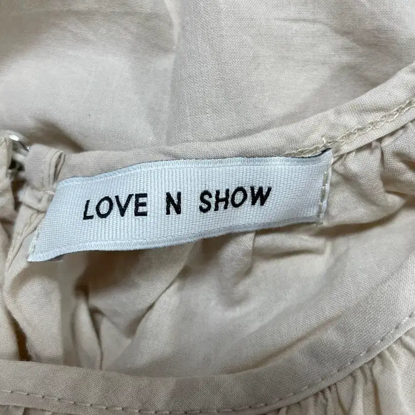 [BUNJANG] LOVE N SHOW Lace Blouse / 특가새)N6168 LOVE N SHOW 자수레이스배색 블라우스.면
