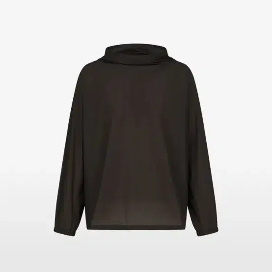 [BUNJANG] AMOMENTO Sheer Nylon Cowl Neck Anorak (Brown/M) / 아모멘토 시어 나일론 카울넥 아노락(브라운/M)