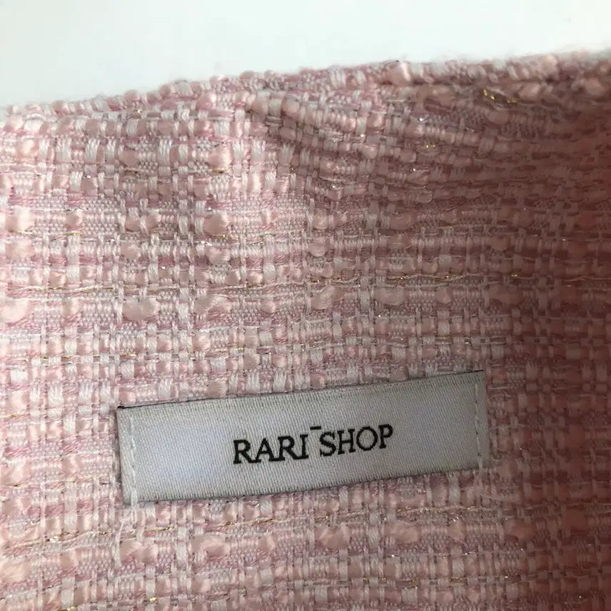 [BUNJANG] Pink Tweed Short Sleeve Dress / 핑크 트위드 반팔 원피스