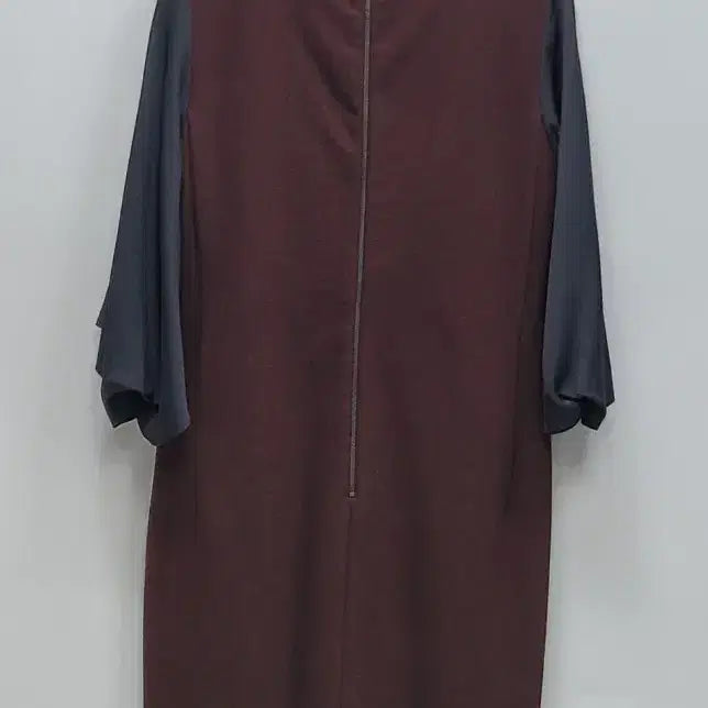 [SOLD OUT] LANVIN 한섬 랑방 실크 배색 울 캐시미어 원피스 / 여 82