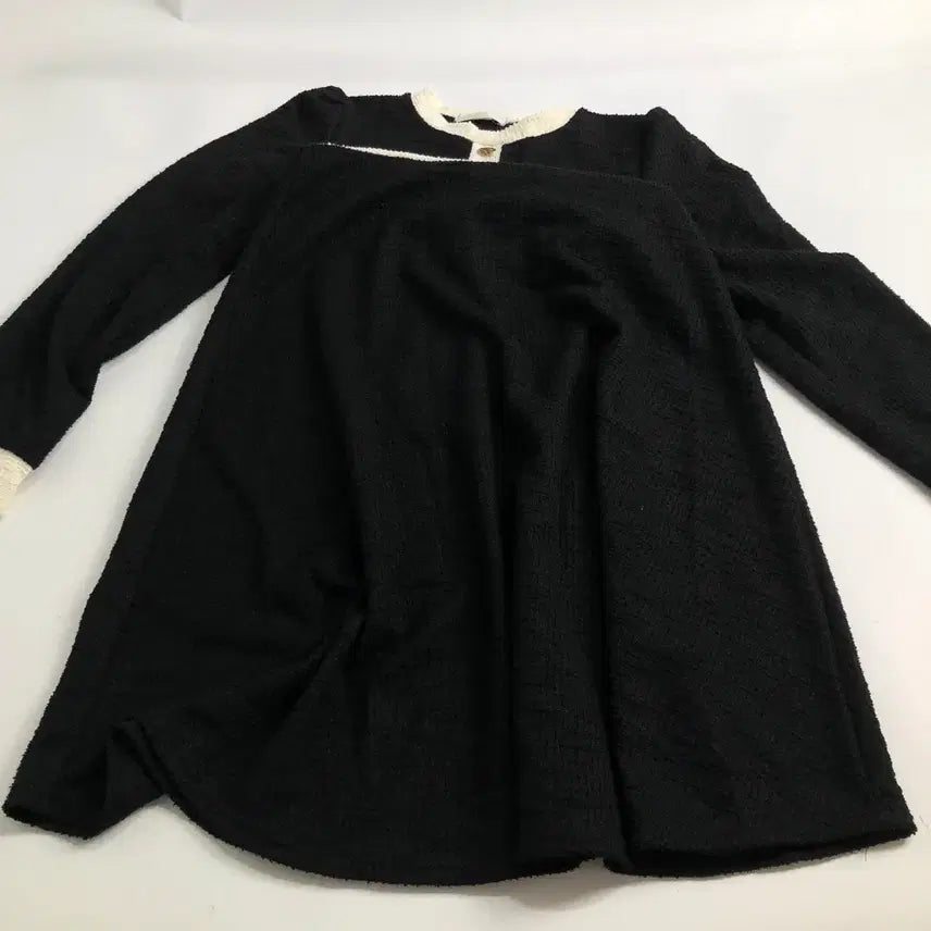 [BUNJANG] Black Tweed Long Dress / 블랙 트위드 롱 원피스