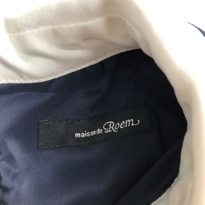 [SOLD OUT] 로엠 트위드 배색 쉬폰 롱 원피스