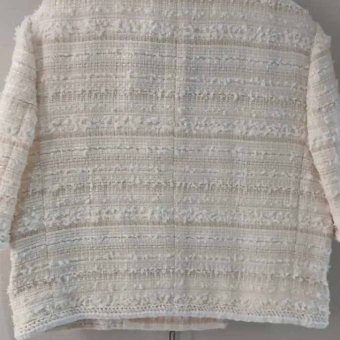 [BUNJANG] Lanvin Tweed Short Sleeve Jacket Ivory / 랑방 트위드 반팔 자켓 아이보리